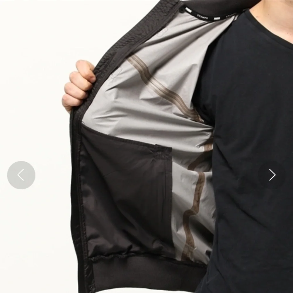 PUMA Select x Stampd Black Zip Up Bomber Jacket Coat Small